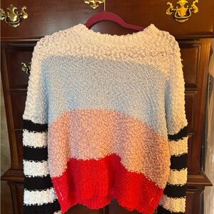 Colorful Striped Women's Sweater